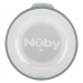 NUBY Hrnek Tritan netekoucí s oušky 360°, 6 m+ světle šedý