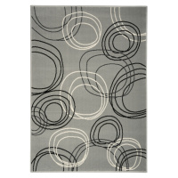Alfa Carpets  Kusový koberec Kruhy grey - 160x230 cm