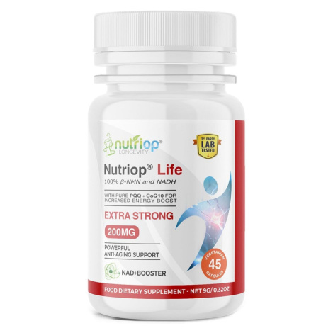 Nutriop - Velká Británie NMN, NADH, PQQ a CQ10 Life - 45 kapslí