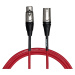 Cascha Advanced Line Mic Cable Red 3m