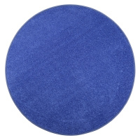 Vopi koberce Kusový koberec Eton modrý 82 kruh - 250x250 (průměr) kruh cm