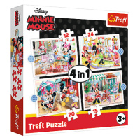 TREFL - Puzzle 4v1- Minnie s přáteli / Disney Minnie