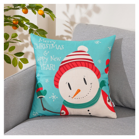 4Home Vánoční povlak na polštářek Happy Snowman, 45 x 45 cm