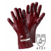 PVC rukavice, velikost 10, červeno-hnědé, délka 270 mm
