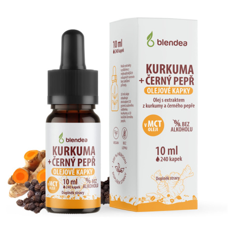 Blendea Kurkuma + černý pepř olejové kapky 10 ml