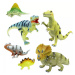 Zvířata dinosauři 23cm realistické figurky zvířátka 6 druhů pryž