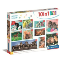 CLEMENTONI Puzzle Zvířecí kamarádi 10v1 158248