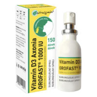 OROFAST Vitamin D3 AXONIA 1000 IU sublinguální sprej 150 dávek 30 ml