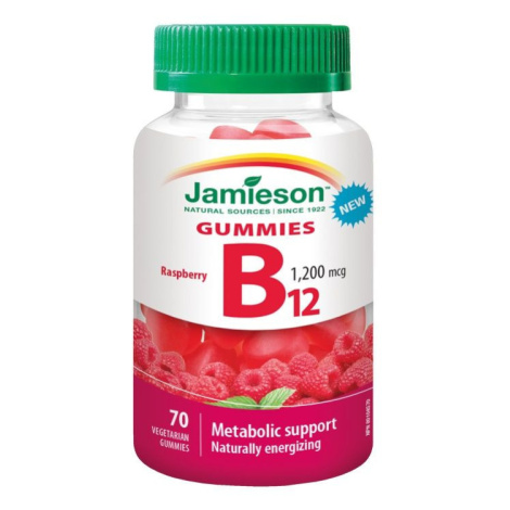Jamieson Vitamín B12 Gummies 1200 mcg 70 želatinových pastilek
