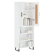 vidaXL Skříň highboard bílá 69,5 x 34 x 180 cm kompozitní dřevo