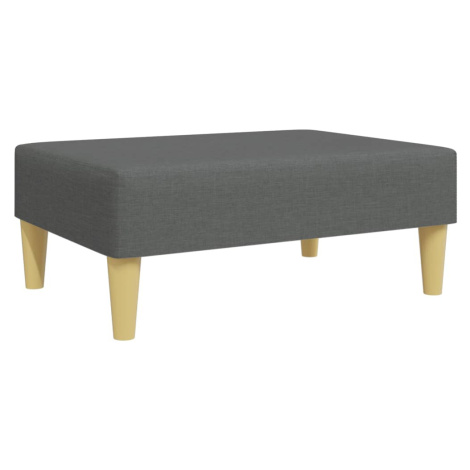 vidaXL Podnožka tmavě šedá 77 x 55 x 31 cm textil