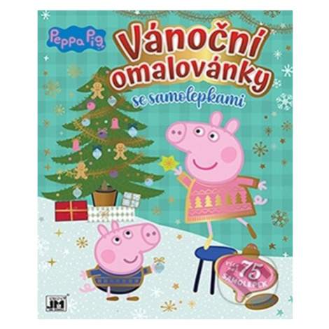 Vánoční omalovánky Peppa Pig (se samolepkami) - kniha z kategorie Omalovánky JM - Jiří Models