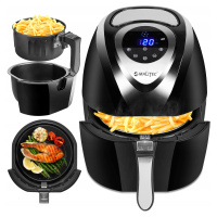 Fritéza Bez Tuku Air Fryer Silná Velká Mísa Fritéza 7 Programů