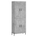 vidaXL Skříň highboard betonově šedá 69,5x34x180 cm kompozitní dřevo