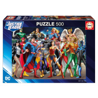 Puzzle Justice League DC Comics Educa 500 dílků a Fix lepidlo