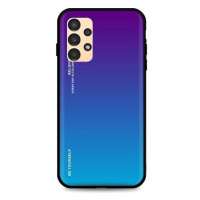 TopQ Kryt LUXURY Samsung A13 pevný duhový purpurový 72309