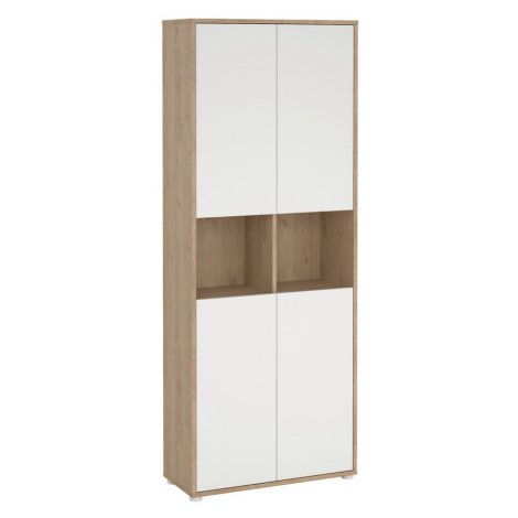 MID.YOU SKŘÍŇ NA ŠANONY, bílá, barvy dubu cm