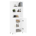 vidaXL Skříň highboard bílá 69,5 x 34 x 180 cm kompozitní dřevo