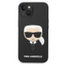 Pouzdro Karl Lagerfeld Liquid Silicone Karl Head iPhone 14 Plus černé