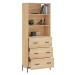 vidaXL Skříň highboard dub sonoma 69,5 x 34 x 180 cm kompozitní dřevo