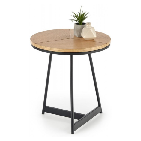 Konferenční stolek KARIDA-S — přírodní dub / černá