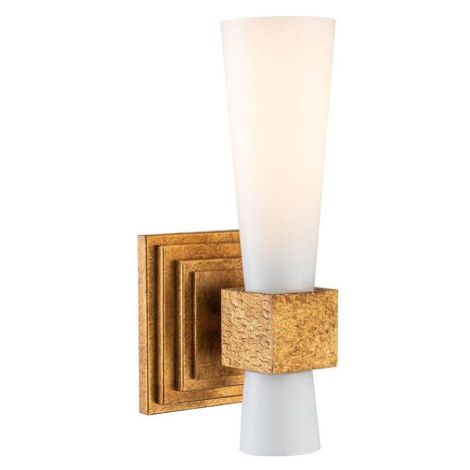 Elstead KRISTY-1WB-DG-OPAL - Nástěnné svítidlo KRISTY 1xE27/40W/230V zlatá KRISTY-1WB-DG-OPAL
