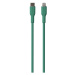 PURO Soft Lightning/USB-C kabel, 1,5 m zelený