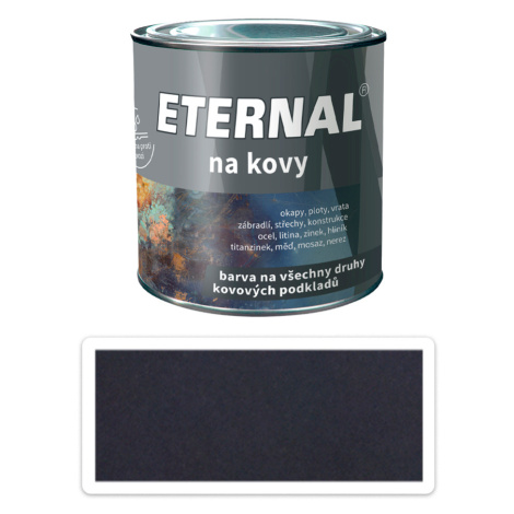 ETERNAL Na kovy - antikorozní barva na kov 0.35 l Kovářská černá 460
