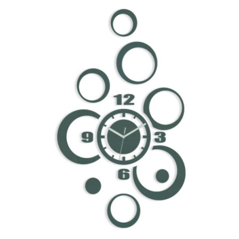 ModernClock 3D nalepovací hodiny Alladyn šedé