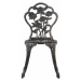 Zahradní bistro židle 2 ks bronzové Dekorhome,Zahradní bistro židle 2 ks bronzové Dekorhome