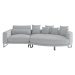 Livetastic POHOVKA BIG SOFA, textil, šedá