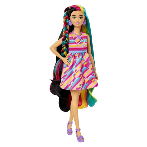 Mattel Barbie Panenka a fantastické vlasové kreace Černovláska HCM87