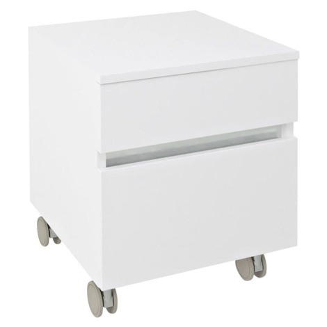 Sapho AVICE skříňka na kolečkách, 2x zásuvka 45x57x48,5cm, bílá