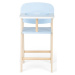 Tidlo Dřevěná židle na krmení panenek modrá