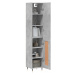 vidaXL Skříň highboard betonově šedá 34,5x34x180 cm kompozitní dřevo