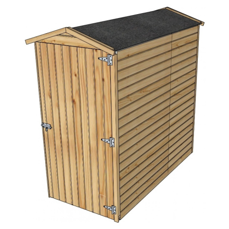 Dřevěný domek SOLID ANITA 2 - 90 x 183 cm (S858-1) LG2390