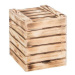 Dřevěná opálená bedýnka sedák 30 x 35 x 30 cm