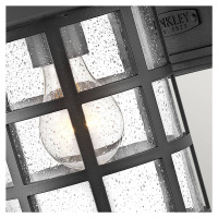 HINKLEY Venkovní nástěnné světlo Freeport M, lucerna černá