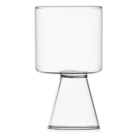 Ichendorf Milano designové sklenice na bílé víno Travasi Clear Square Glass