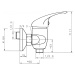 NOVASERVIS Sprchová baterie bez příslušenství 100 mm Titania Iris chrom 92064/1,0