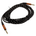 Tanglewood Braided Guitar Cable White/Black 6 m Straight