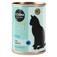 Výhodné balení Cosma Soup 24 x 100 g - tuňák s mrkví