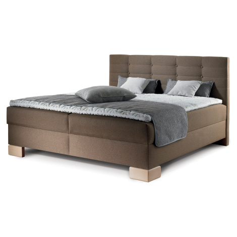 Boxspring Viana Nožičky: C - moření ořech, Rozměr: 160 x 200 cm, varianta nožiček: noha 6