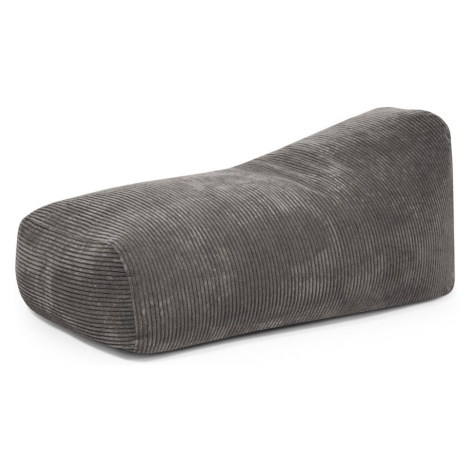 Tmavě šedý manšestrový sedací vak Snug 130 – SLOWDOWN