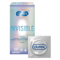 DUREX Invisible Extra Lubricated Kondomy 10 ks