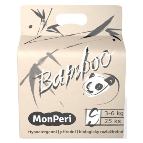 MONPERI Bamboo Plenky jednorázové eko S (3-6 kg) 25 ks