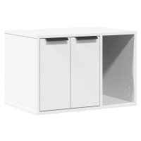vidaXL Skříňka na kočičí záchod bílá 60 x 40 x 40 cm kompozitní dřevo