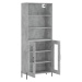 vidaXL Skříň highboard betonově šedá 69,5x34x180 cm kompozitní dřevo