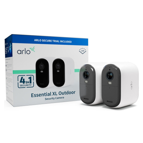 Arlo Essential (Gen.2) XL FHD venkovní bezpečnostní kamera, 2 Pack, bílá Bílá
