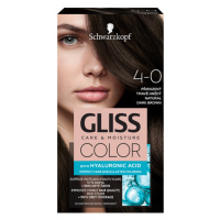 Schwarzkopf Gliss Color barva na vlasy Přirozený Tmavě Hnědý 4-0